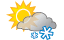 Partly sunny with flurries