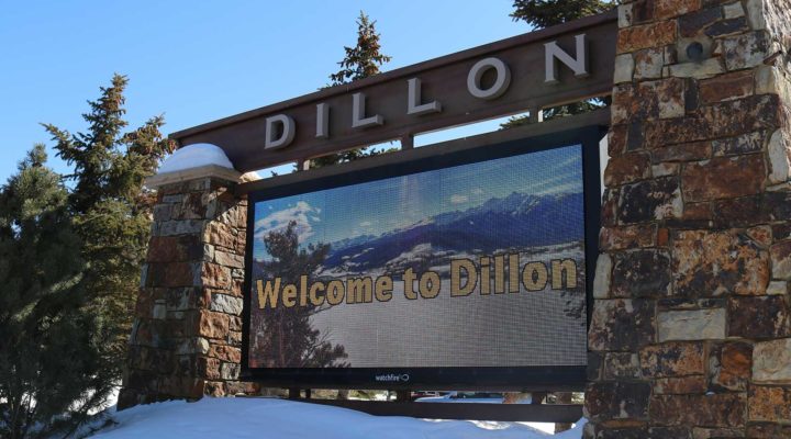 dillon town sign